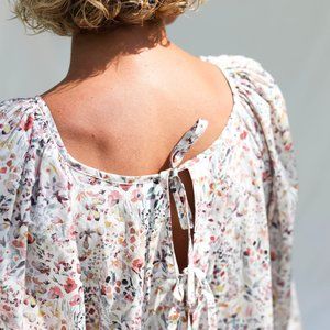 OffOn Oversized Reversible Floral Print Dress FELDA